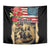 The First Kentucky Horse Racing Tapestry Since 1875 American Flag Vintage Style