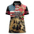 The First Kentucky Horse Racing Women Polo Shirt Since 1875 American Flag Vintage Style