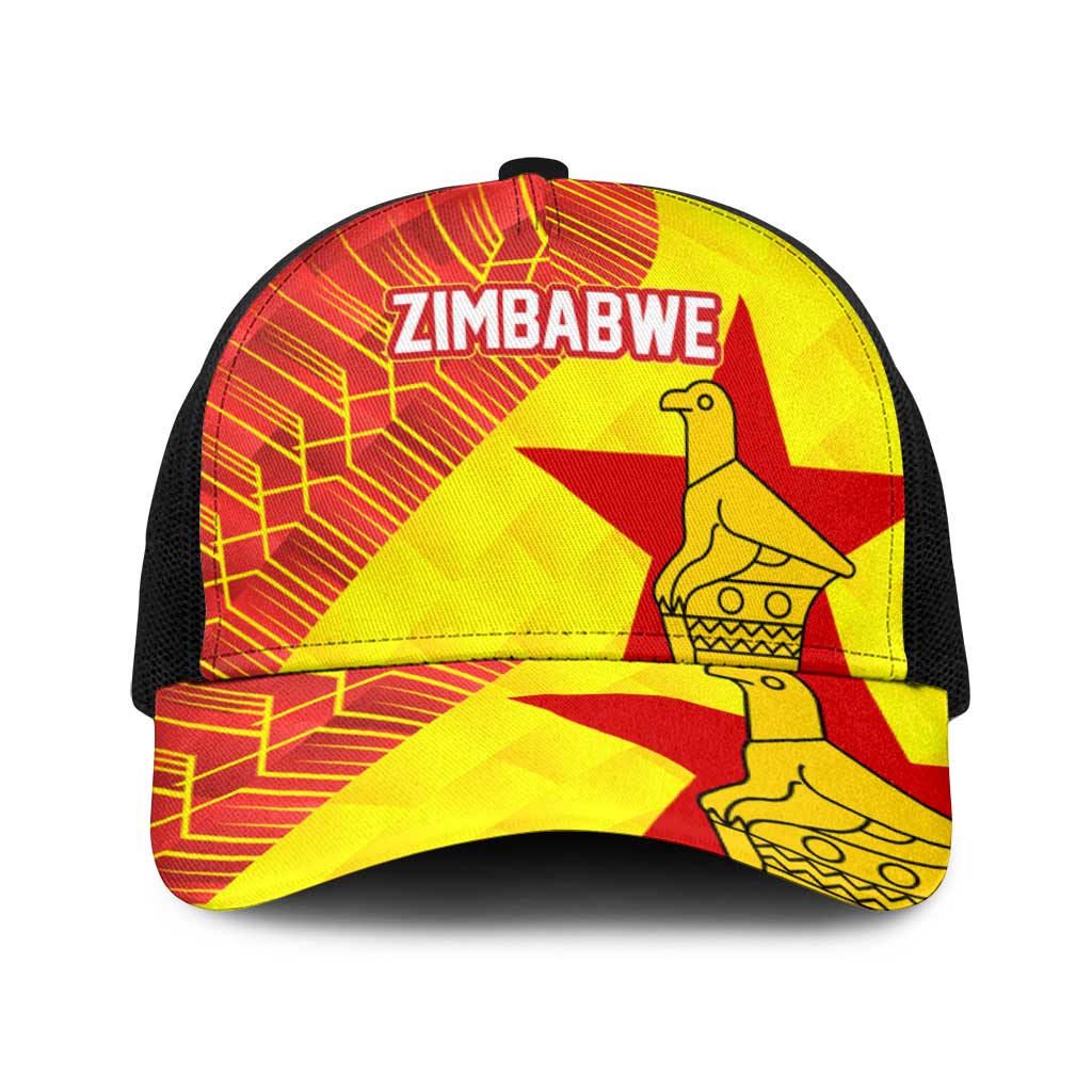 Zimbabwe Cricket Baseball Net Cap Flame Warriors Zimbabwe Spirit - Wonder Print Shop