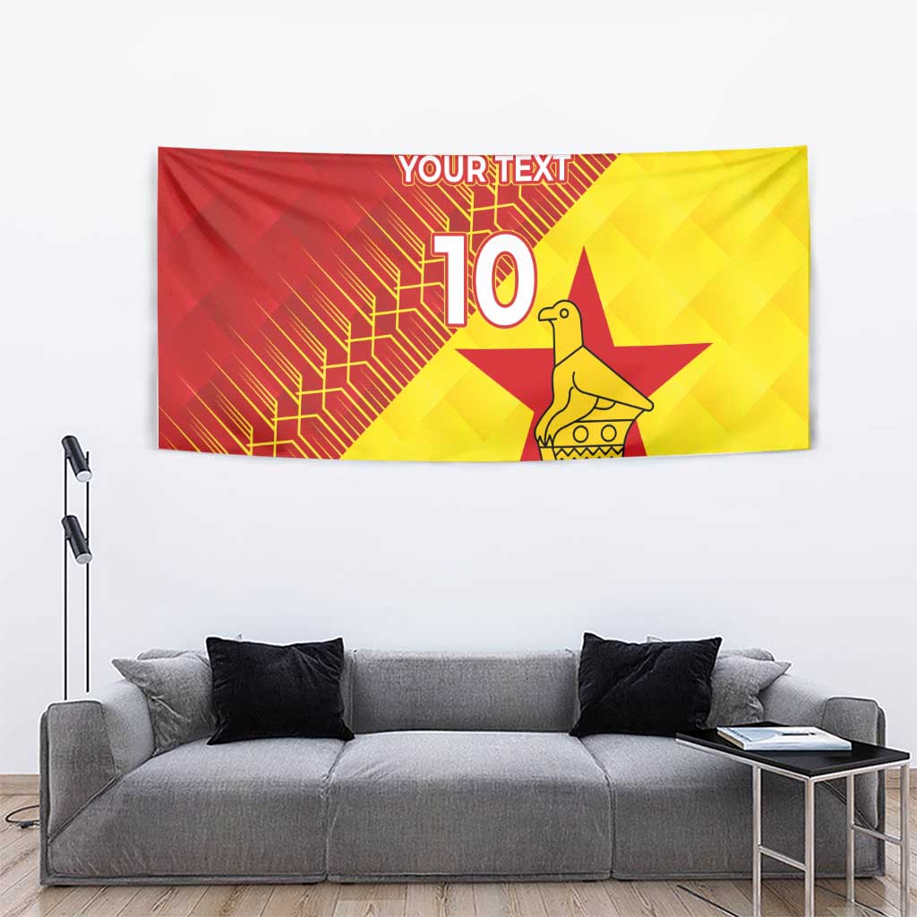 Custom Zimbabwe Cricket Tapestry Flame Warriors Zimbabwe Spirit - Wonder Print Shop