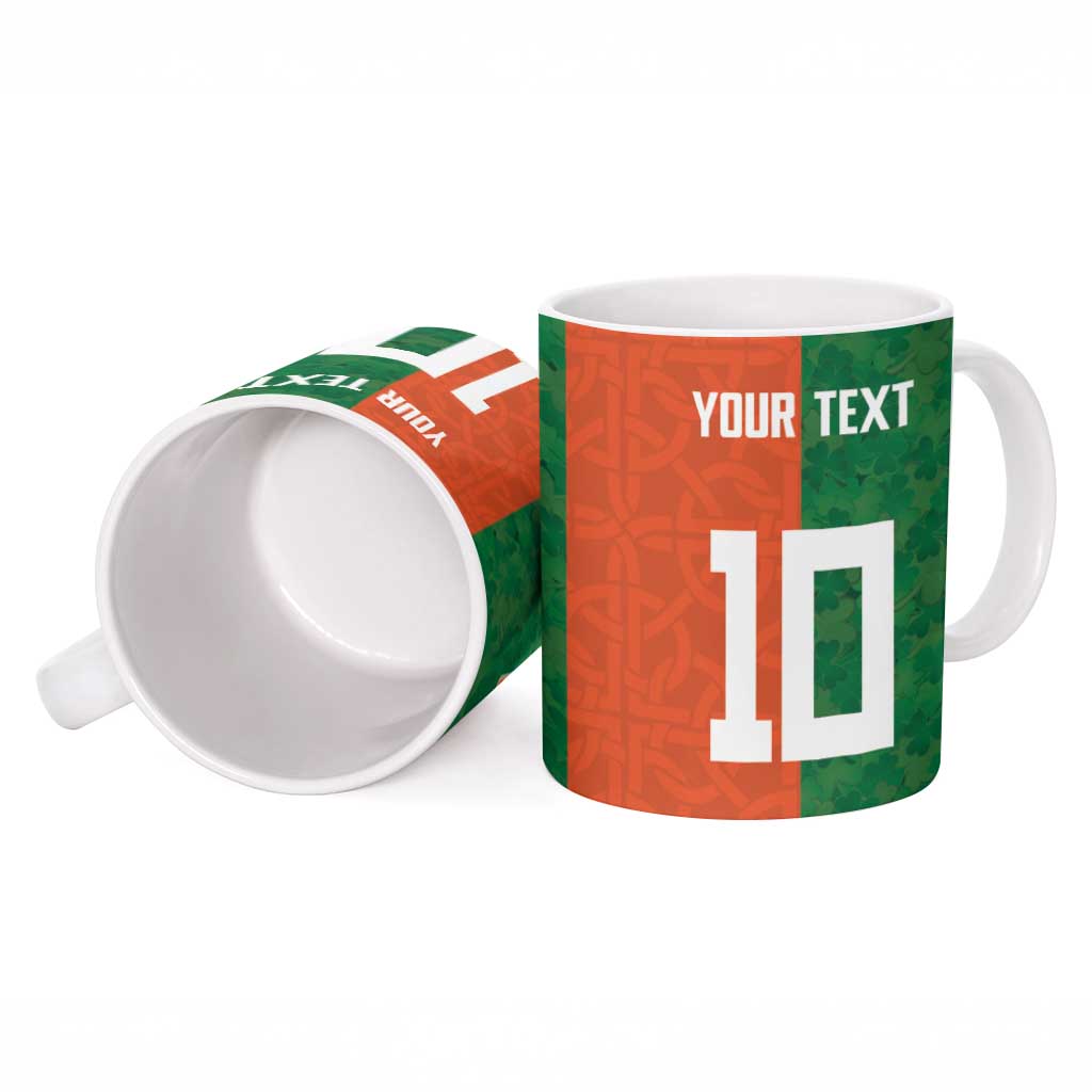Custom Irish Rugby Ceramic Mug Shamrock with Celtics Vibes The Half Style - Wonder Print Shop