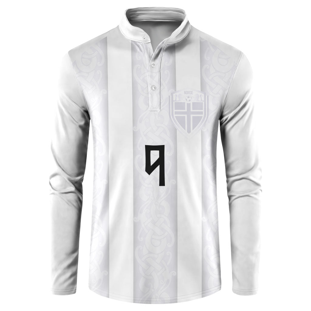 Custom Norway Football Button Sweatshirt Norge Viking Ornament Whiteout