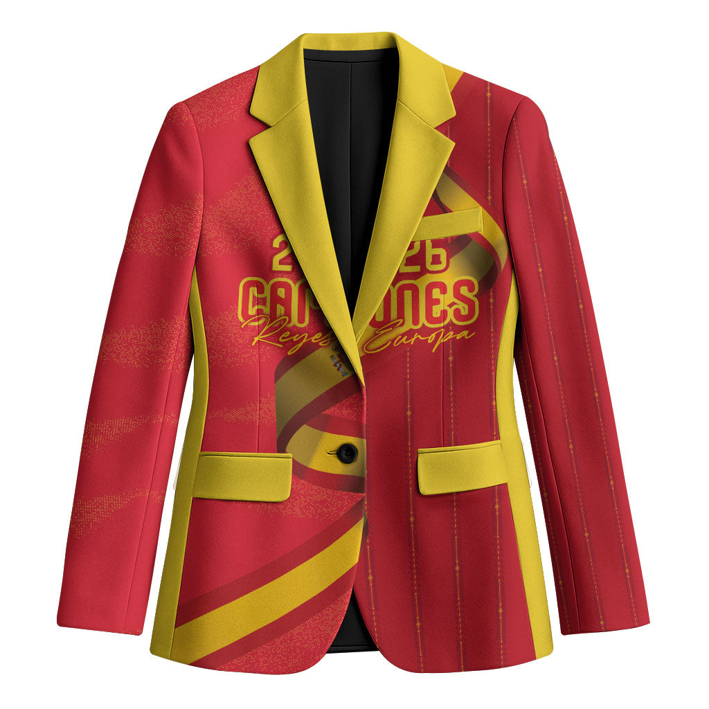 Custom Spain Football Blazer World Champions and Kings of Europe
