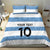 Custom Argentina Rugby 2024 Bedding Set Vamos Los Pumas with Jaguar and Floral Pattern - Wonder Print Shop