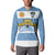 Custom Argentina Rugby 2024 Button Sweatshirt Vamos Los Pumas with Jaguar and Floral Pattern - Wonder Print Shop