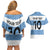 Custom Argentina Rugby 2024 Couples Matching Off Shoulder Short Dress and Hawaiian Shirt Vamos Los Pumas with Jaguar and Floral Pattern - Wonder Print Shop