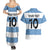 Custom Argentina Rugby 2024 Couples Matching Summer Maxi Dress and Hawaiian Shirt Vamos Los Pumas with Jaguar and Floral Pattern - Wonder Print Shop