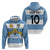 Custom Argentina Rugby 2024 Hoodie Vamos Los Pumas with Jaguar and Floral Pattern - Wonder Print Shop