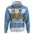 Custom Argentina Rugby 2024 Hoodie Vamos Los Pumas with Jaguar and Floral Pattern - Wonder Print Shop