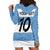 Custom Argentina Rugby 2024 Hoodie Dress Vamos Los Pumas with Jaguar and Floral Pattern - Wonder Print Shop