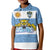 Custom Argentina Rugby 2024 Kid Polo Shirt Vamos Los Pumas with Jaguar and Floral Pattern - Wonder Print Shop