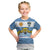 Custom Argentina Rugby 2024 Kid T Shirt Vamos Los Pumas with Jaguar and Floral Pattern - Wonder Print Shop