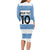 Custom Argentina Rugby 2024 Long Sleeve Bodycon Dress Vamos Los Pumas with Jaguar and Floral Pattern - Wonder Print Shop