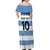 Custom Argentina Rugby 2024 Off Shoulder Maxi Dress Vamos Los Pumas with Jaguar and Floral Pattern - Wonder Print Shop