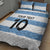 Custom Argentina Rugby 2024 Quilt Bed Set Vamos Los Pumas with Jaguar and Floral Pattern - Wonder Print Shop