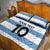 Custom Argentina Rugby 2024 Quilt Bed Set Vamos Los Pumas with Jaguar and Floral Pattern - Wonder Print Shop