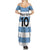 Custom Argentina Rugby 2024 Summer Maxi Dress Vamos Los Pumas with Jaguar and Floral Pattern - Wonder Print Shop