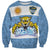 Custom Argentina Rugby 2024 Sweatshirt Vamos Los Pumas with Jaguar and Floral Pattern - Wonder Print Shop