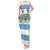 Custom Argentina Rugby 2024 Tank Maxi Dress Vamos Los Pumas with Jaguar and Floral Pattern - Wonder Print Shop