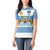 Custom Argentina Rugby 2024 Women Polo Shirt Vamos Los Pumas with Jaguar and Floral Pattern - Wonder Print Shop