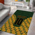 Custom South Africa Rugby 2024 Area Rug Go Champion Springboks and Kente Pattern - Wonder Print Shop