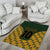 Custom South Africa Rugby 2024 Area Rug Go Champion Springboks and Kente Pattern - Wonder Print Shop