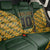 Custom South Africa Rugby 2024 Back Car Seat Cover Go Champion Springboks and Kente Pattern - Wonder Print Shop