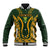 Custom South Africa Rugby 2024 Baseball Jacket Go Champion Springboks and Kente Pattern - Wonder Print Shop