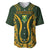 Custom South Africa Rugby 2024 Baseball Jersey Go Champion Springboks and Kente Pattern - Wonder Print Shop