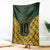 Custom South Africa Rugby 2024 Blanket Go Champion Springboks and Kente Pattern