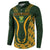 Custom South Africa Rugby 2024 Button Sweatshirt Go Champion Springboks and Kente Pattern - Wonder Print Shop