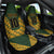 Custom South Africa Rugby 2024 Car Seat Cover Go Champion Springboks and Kente Pattern - Wonder Print Shop