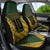 Custom South Africa Rugby 2024 Car Seat Cover Go Champion Springboks and Kente Pattern - Wonder Print Shop