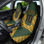 Custom South Africa Rugby 2024 Car Seat Cover Go Champion Springboks and Kente Pattern - Wonder Print Shop