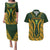 Custom South Africa Rugby 2024 Couples Matching Puletasi and Hawaiian Shirt Go Champion Springboks and Kente Pattern - Wonder Print Shop