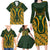 Custom South Africa Rugby 2024 Family Matching Long Sleeve Bodycon Dress and Hawaiian Shirt Go Champion Springboks and Kente Pattern - Wonder Print Shop