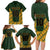 Custom South Africa Rugby 2024 Family Matching Long Sleeve Bodycon Dress and Hawaiian Shirt Go Champion Springboks and Kente Pattern - Wonder Print Shop