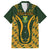 Custom South Africa Rugby 2024 Family Matching Long Sleeve Bodycon Dress and Hawaiian Shirt Go Champion Springboks and Kente Pattern - Wonder Print Shop