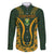 Custom South Africa Rugby 2024 Family Matching Long Sleeve Bodycon Dress and Hawaiian Shirt Go Champion Springboks and Kente Pattern - Wonder Print Shop