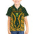 Custom South Africa Rugby 2024 Family Matching Long Sleeve Bodycon Dress and Hawaiian Shirt Go Champion Springboks and Kente Pattern - Wonder Print Shop