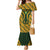 Custom South Africa Rugby 2024 Family Matching Mermaid Dress and Hawaiian Shirt Go Champion Springboks and Kente Pattern - Wonder Print Shop