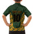 Custom South Africa Rugby 2024 Family Matching Off The Shoulder Long Sleeve Dress and Hawaiian Shirt Go Champion Springboks and Kente Pattern - Wonder Print Shop