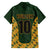 Custom South Africa Rugby 2024 Family Matching Off The Shoulder Long Sleeve Dress and Hawaiian Shirt Go Champion Springboks and Kente Pattern - Wonder Print Shop