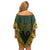 Custom South Africa Rugby 2024 Family Matching Off Shoulder Short Dress and Hawaiian Shirt Go Champion Springboks and Kente Pattern - Wonder Print Shop