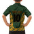 Custom South Africa Rugby 2024 Family Matching Short Sleeve Bodycon Dress and Hawaiian Shirt Go Champion Springboks and Kente Pattern - Wonder Print Shop