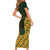 Custom South Africa Rugby 2024 Family Matching Short Sleeve Bodycon Dress and Hawaiian Shirt Go Champion Springboks and Kente Pattern - Wonder Print Shop