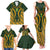 Custom South Africa Rugby 2024 Family Matching Tank Maxi Dress and Hawaiian Shirt Go Champion Springboks and Kente Pattern - Wonder Print Shop