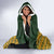 Custom South Africa Rugby 2024 Hooded Blanket Go Champion Springboks and Kente Pattern