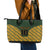 Custom South Africa Rugby 2024 Leather Tote Bag Go Champion Springboks and Kente Pattern