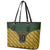 Custom South Africa Rugby 2024 Leather Tote Bag Go Champion Springboks and Kente Pattern